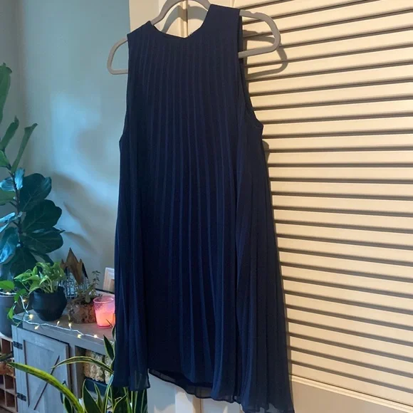 navy blue babydoll dress Pirouette Babydoll Dress - Peacoat Navy main image 1
